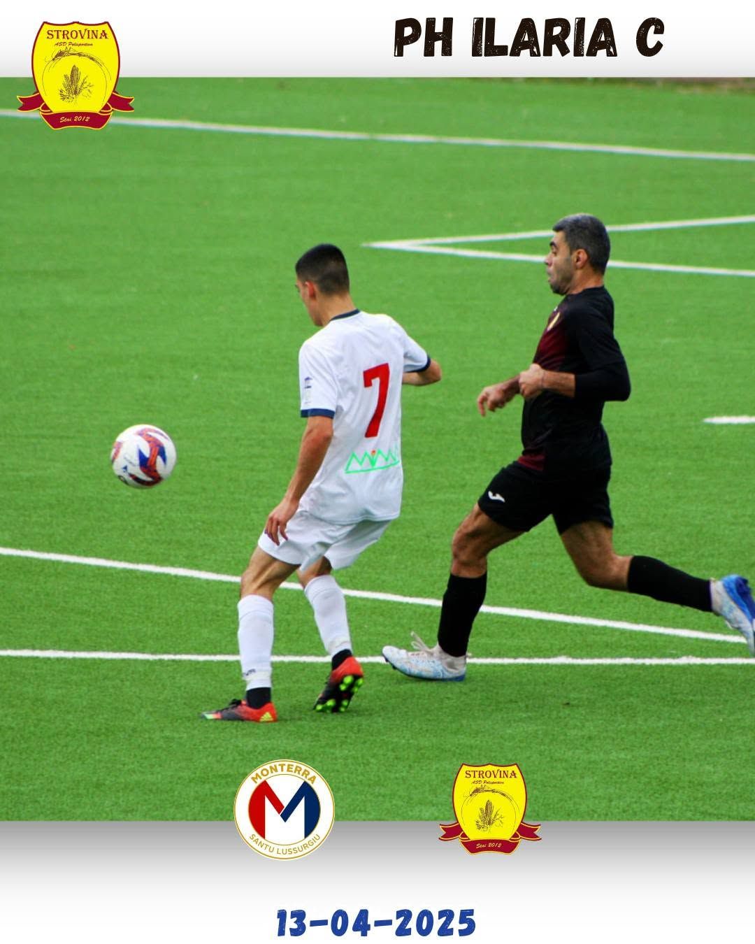 Azione di gioco della Strovina nel match contro il Monterra