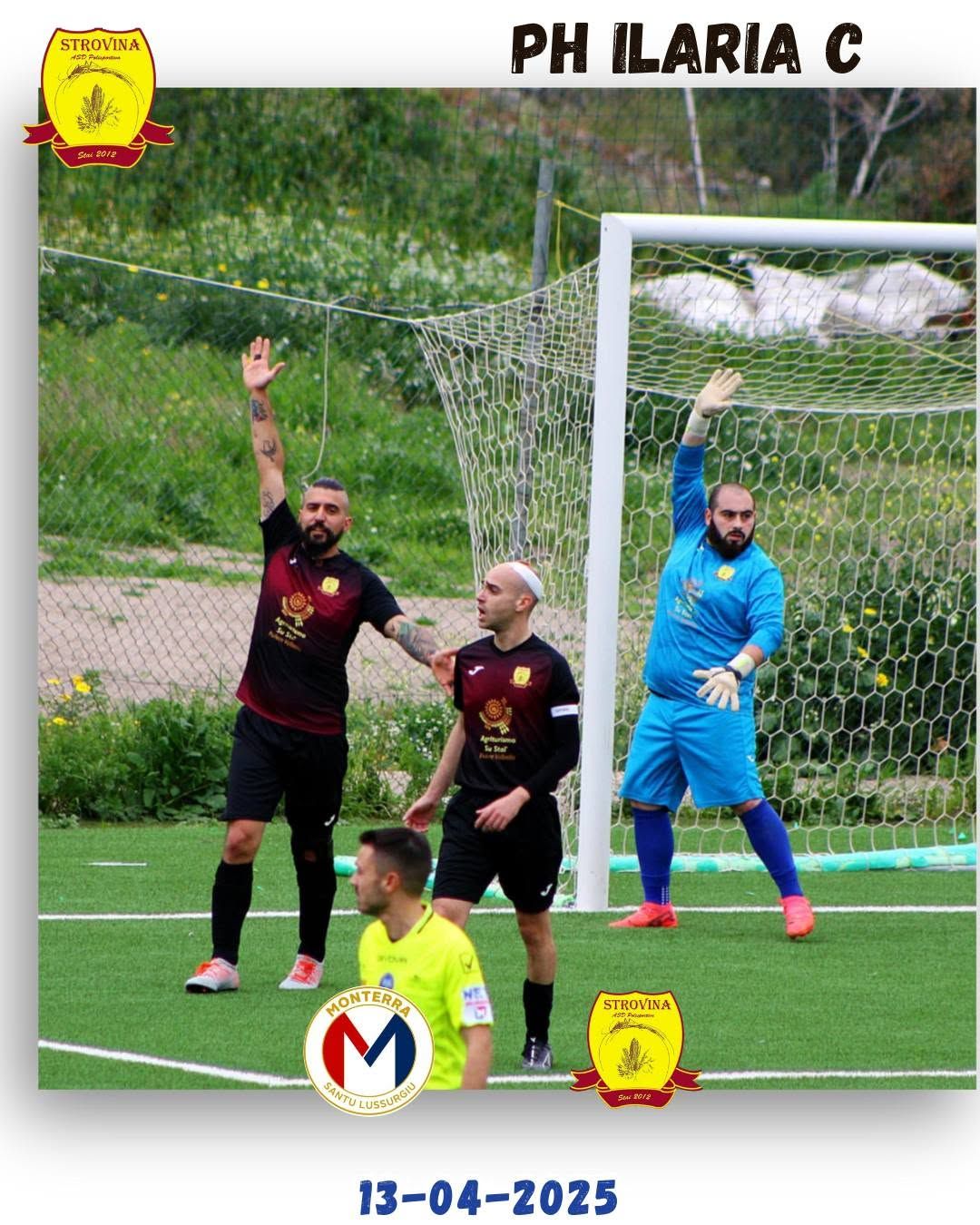 Azione di gioco della Strovina nel match contro il Monterra
