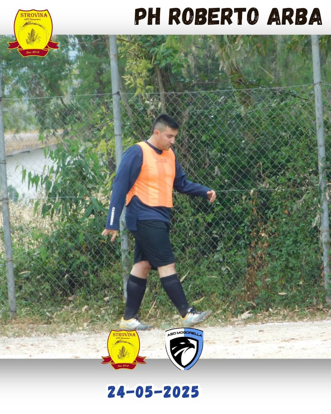 Azione di gioco della Strovina nel match contro il Mogorella